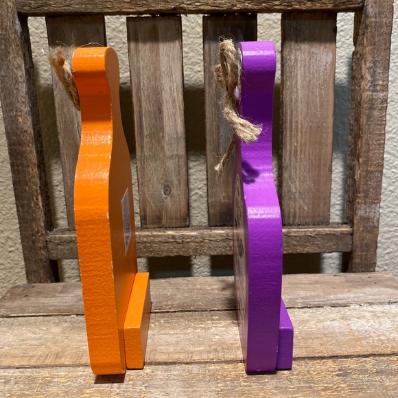 Halloween Potion Bottles Set Of 2, Pick Your Poison, Wing Of Bat, Wood Decor - Picture 6 of 16